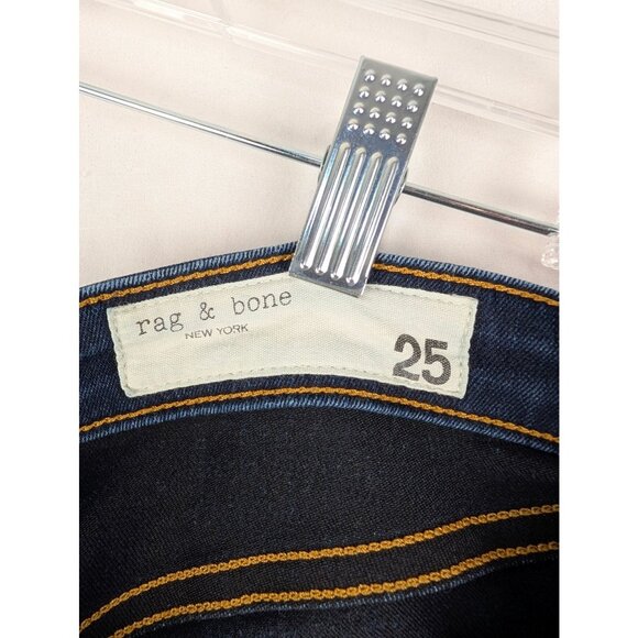 Rag & Bone Jeans Womens 25 Blue Cate Skinny Dark Wash Mid-Rise Denim - Picture 2 of 11